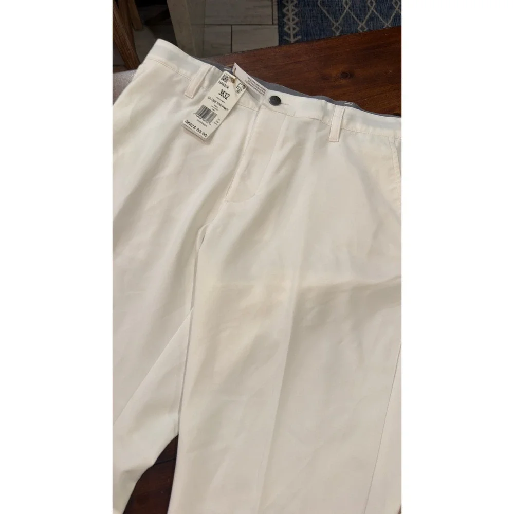 Adidas Mens Ultimate365 Tapered Golf Pants White HA6204 Size 36x32 NWT NEW